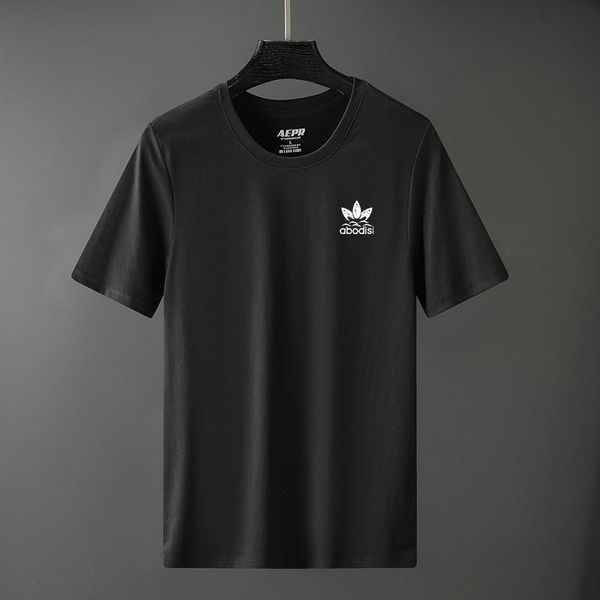 

men's t-shirts 2021 summer brand trend round neck print sports casual t-shirt, White;black
