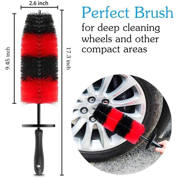 

car sponge 7pcs 17inch brush wheel hub special hair tire soft cleaning beauty supplies for truck bicycle cle