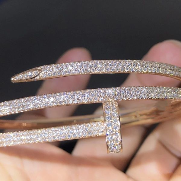 

nail bracelet 2.0 designer gold bangles bracelets luxury jewelry women stainless steel plated not allergic never fadedds, Black