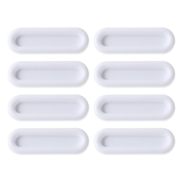

handles & pulls 8pcs white plastic self-stick door window convenience simple auxiliary push pull helper furniture hardware