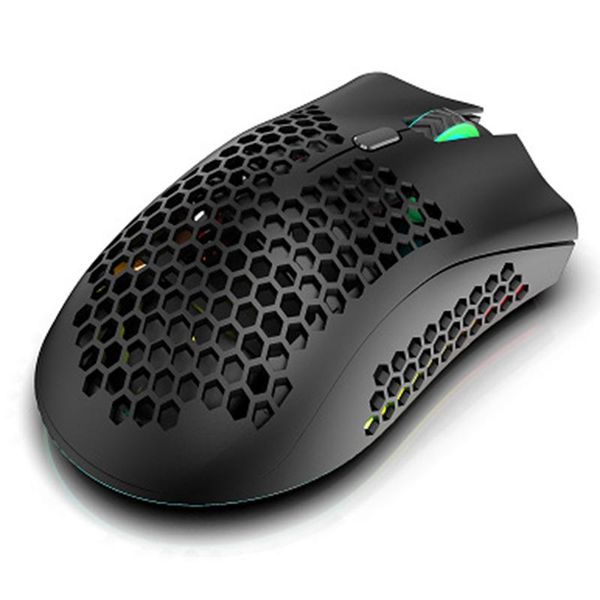 

mice lightweigh honeycombs design rechargeable wireless gaming mouse with usb receiver rgb backlight em88