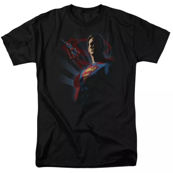 

superman super deco "black" color t-shirt dc comics sizes s-3x new, White;black