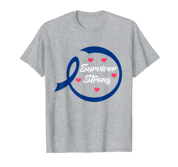 

survivor strong courage colon cancer cute tough shirt gift, White;black