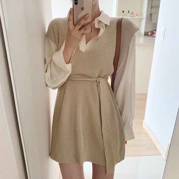 

casual dresses winter women's dress 2021 bodycon sweater women long sleeve knitted maxi vintage oversize knitting fall, Black;gray