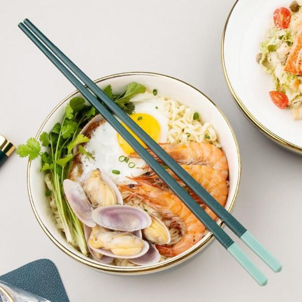 

chopsticks 10 pair retro high hardness pet no odor safe cooking japanese household