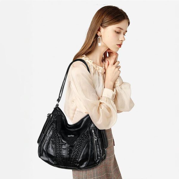 

evening bags angelkiss women's handbag fashion shoulder purse pu leather messenger bag satchel large-capacity shopping pack tote hobos