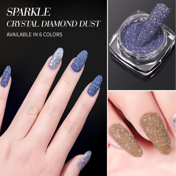 

holographic chrome nail powder 6 colors boxes set glitter manicure pigment tips diy uv gel decorations gifts1, Silver;gold