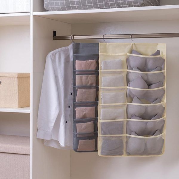 

storage boxes & bins hanging organizers underwear bra socks receiving bag double sided mesh bags