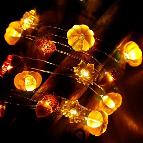

party decoration autumn string lights led pumpkin fairy for thanksgiving halloween