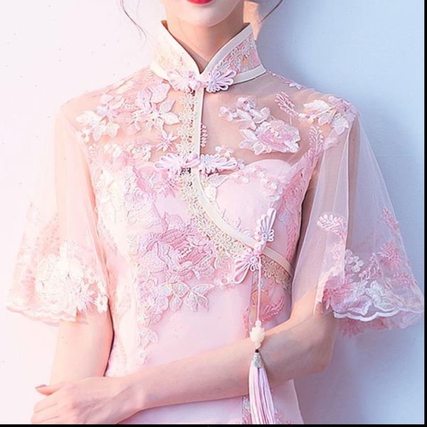 

daily womens dresses lace improved cheongsam young girl dress winter small short chinese style vestido hasta la rodilla formal, Black;gray