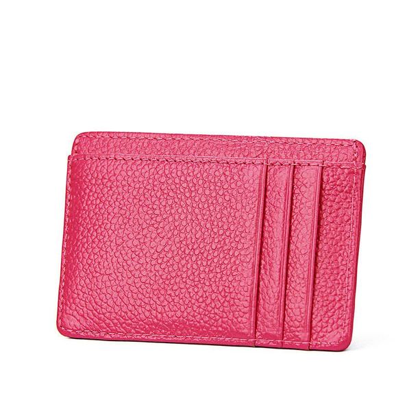 

card holders genuine leather cover case women men minimalist rfid holder purse 2021 fashion wallet, Brown;gray