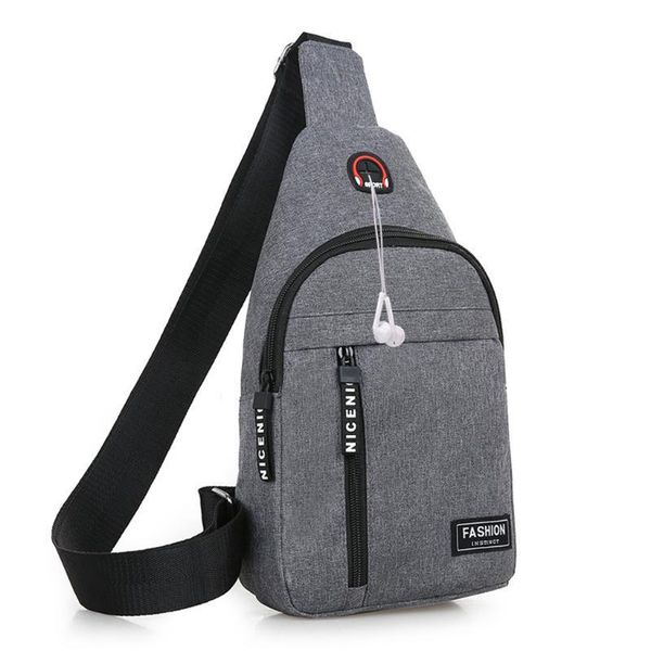 2020 Fone de Ouvido Saco Mensageiros Escola para Homens Saco Roubo Cintura Anti Ombro Sacos de Verão Peito Masculino Crossbody Ogrxe Escola Saco Escola Japonesa Sacos para Meninos