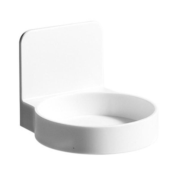 

hooks & rails bathroom cup holder wall-mounted no drilling electric toothbrush self-adhesive bottle base rack organizer
