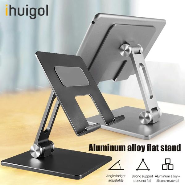 

ihuigol metal deskphone holder stand foldable adjustable smartphone support tablet cell for ipad mounts & holders