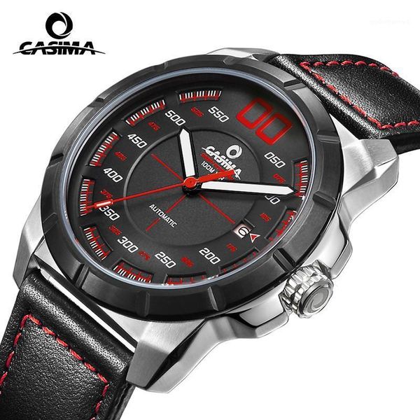 

reloj hombre 2021 casima sport automatic mechanical watch design watches men fashion business dress waterproof wristwatches, Slivery;brown