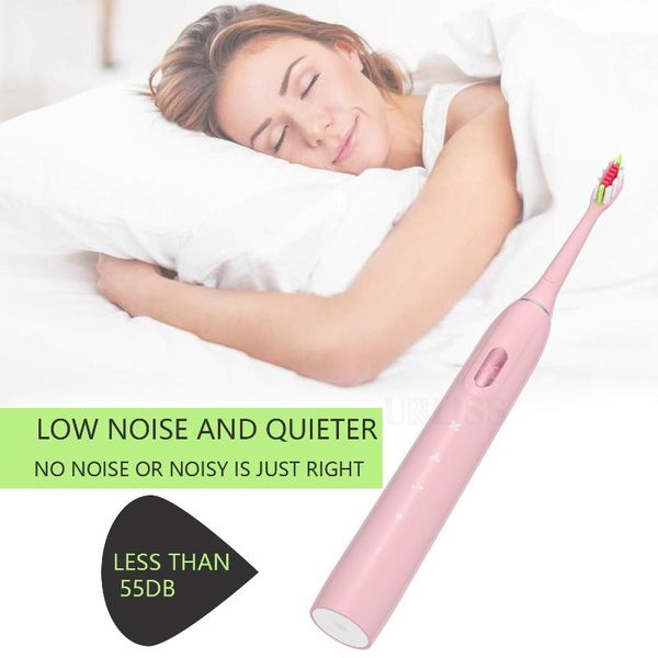 

smart electric toothbrush usb rechargeable sonic teeth brush ipx7 waterproof for with replacement head tooth whiten