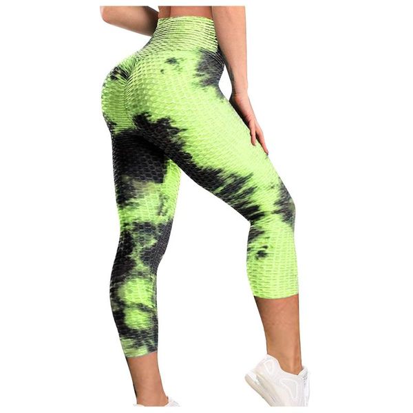 

women's leggings sport women fitness tie dye pants high elasticity gym workout colorful running sweatpantsv 50n, Black