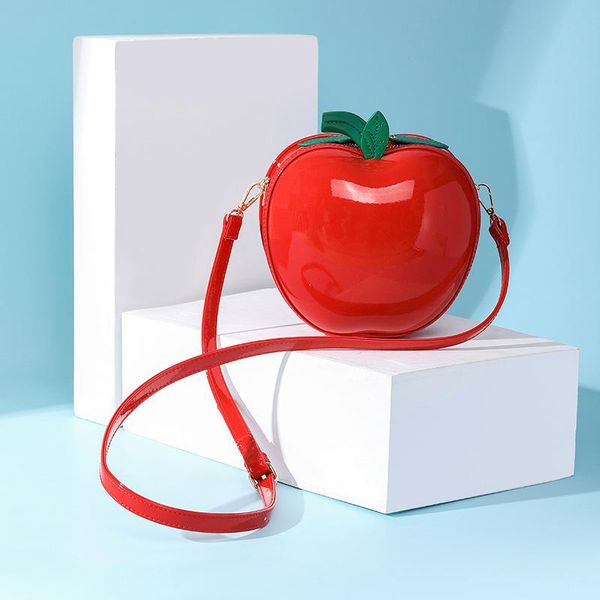 

evening bags pu leather women shoulder bag fashion apple design crossbody for famous brands female messenger