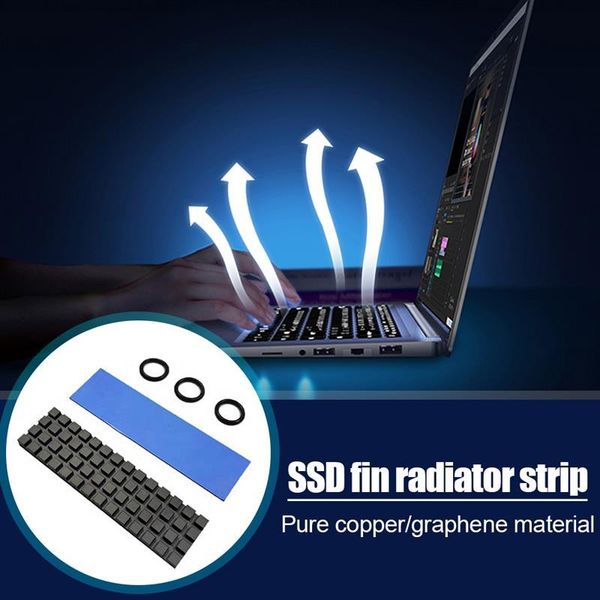 

pure copper graphene heatsink m.2 ngff 2280 pci-e nvme ssd cooling thermal pad cooler radiator 70x20x1.5/2.0/3.0/4.0mm fans & coolings