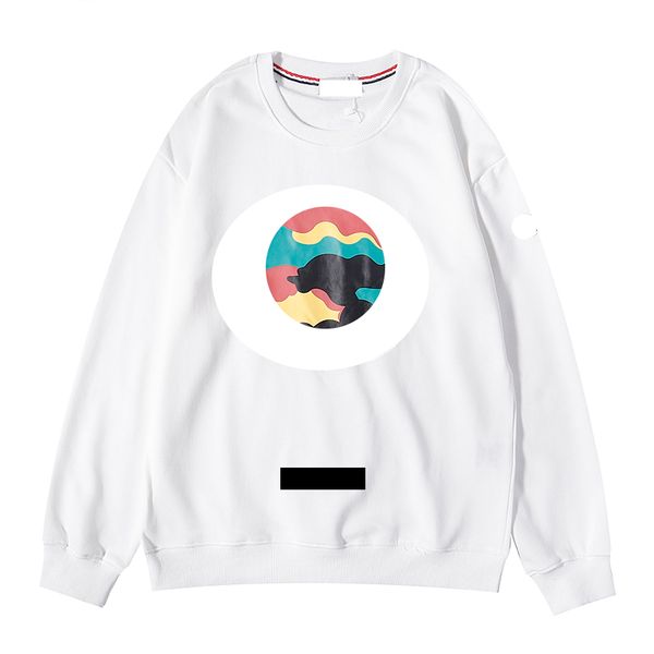 

monclair france mens hoodies sweatshirts france brand maya men casual logo long sleeve o-neck sweatshirt camouflage pattern hoodie, Black