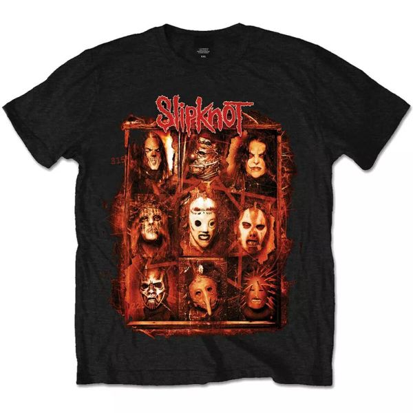 

slipknot rusty face licensed mens t-shirt, White;black