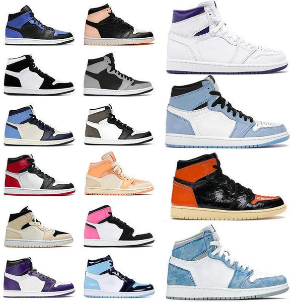 

jumpman 1 basketball shoes 1s light smoke grey mid banned obsidian racecr blue silver toe twist nuc patent university blue banned sports