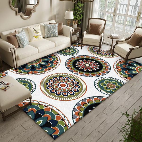 

carpets nordic retro flowers 3d printing for living room bedroom area rugs hallway kitchen carpet mats anti-skid bathroom floor