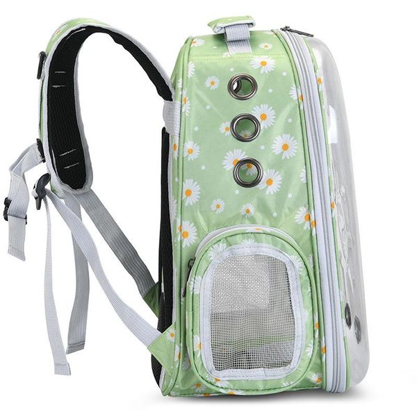 

cat carriers,crates & houses pet supplies small daisy transparent bag space outing carrying