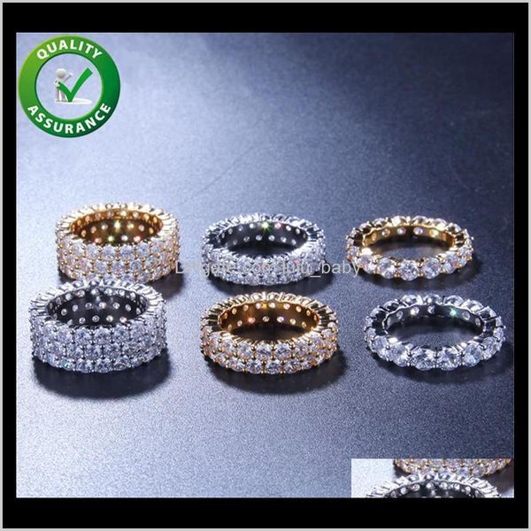 

engagement rings for women men hip hop jewelry diamond luxury designer love wedding rapper hiphop iced out tennis accessories h5x with gdmab, Silver