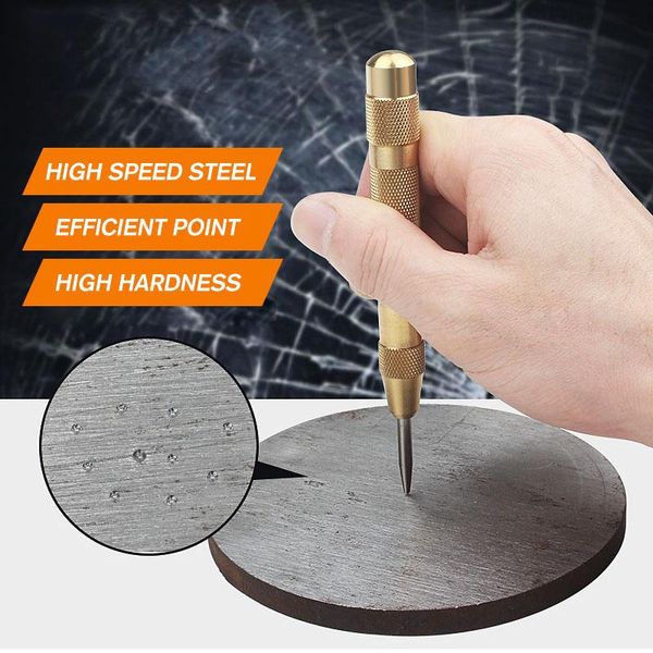 

furniture accessories length 130mm broken window brass yellow automatic center stamping spring loaded chrome rivet screw marking hole