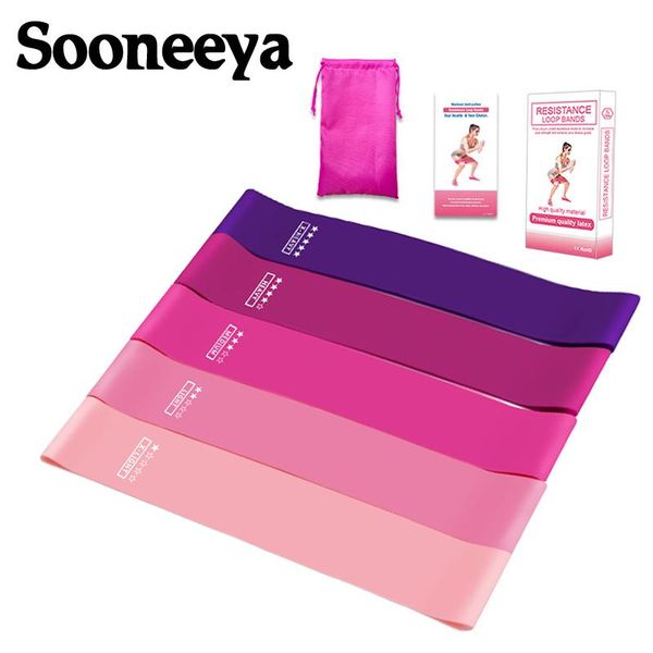 

5pcs/set yoga crossfit resistance bands rubber training pull rope for sports pilates expander fitness gum gym workout equipment