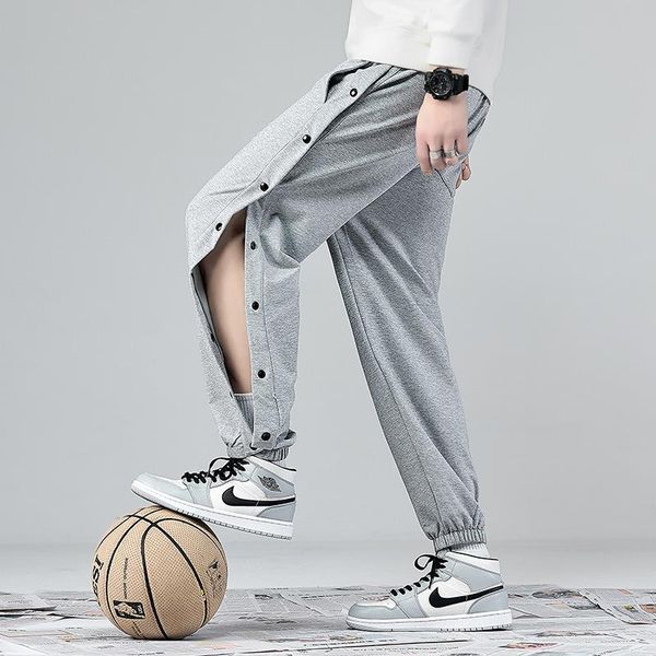 

men's pants korean 2021 four seasons sports and leisure, Black