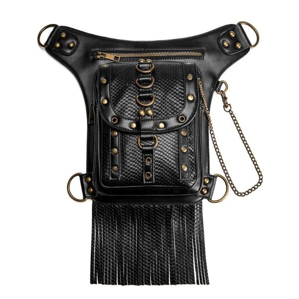 

vintage steampunk bag steam punk retro rock gothic goth shoulder waist bags packs victorian style women men leg a4
