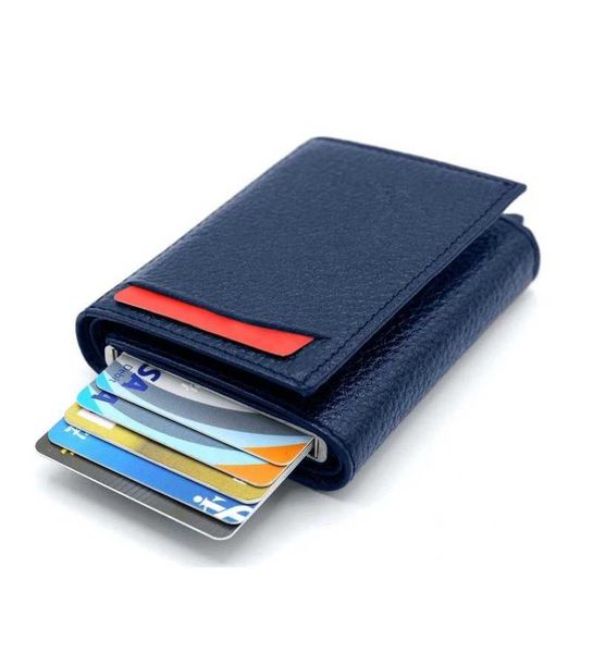 

ish automatic card holder & wallet wallets, Red;black