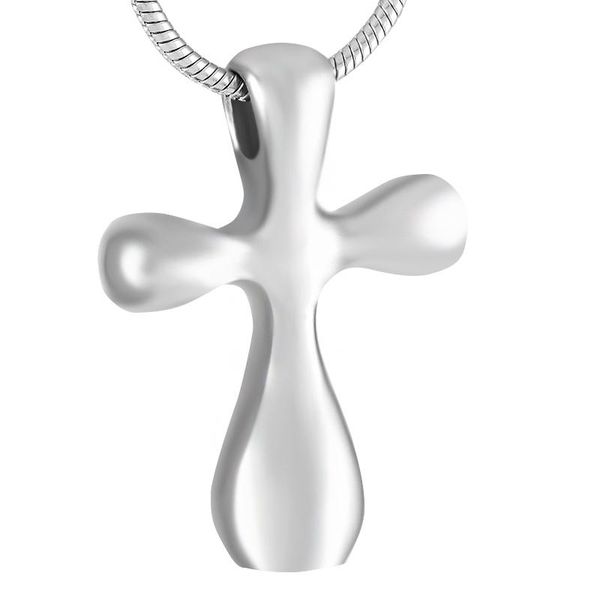 

pendant necklaces 9272 cross stainless steel cremation urn pendants hold human/pet memorial ashes keepsake jewelry for men necklace, Silver