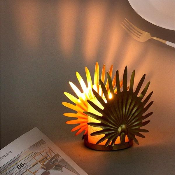 

golden iron candlestick gold candle holder for party wedding dining table ornament creative romantic dinner decoration candelero holders