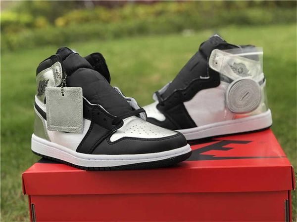 

sale basketball shoes silver toe 1 1s og wmns with box women mens shoe black metallic silver-white-black cd0461-001 athletic sneakers