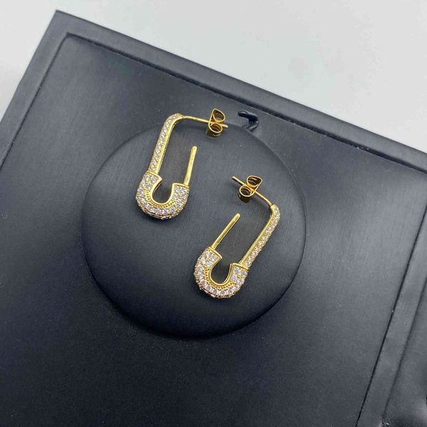 

french high-grade pin earrings, Golden