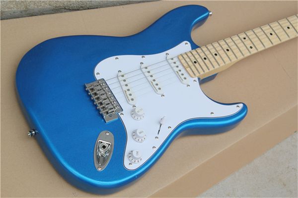 

pure blue golden hardware rock tremolo bridge electric guitar