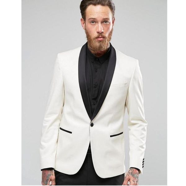 

flat smoking fashionable men's suits jacket pants men groom tuxedos wedding for prom suit custom(jacket+pant) g67 & blazers, White;black