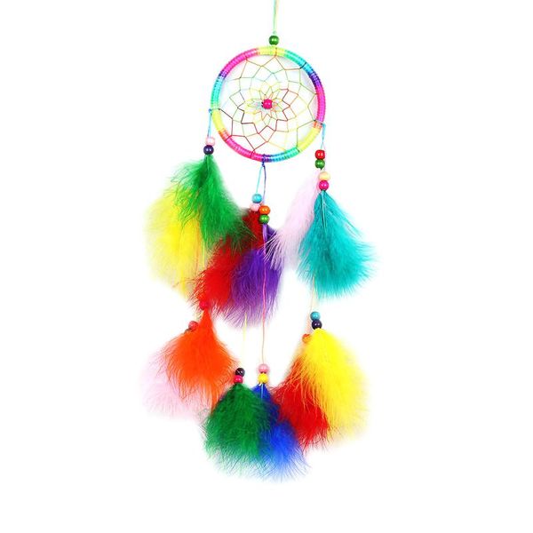 

decorative objects & figurines color feather dream catchers feathers wall hanging nordic room car home decor substance dreamcatcher o