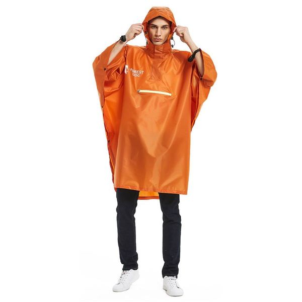 

men's trench coats fashionable solid color zipper raincoat military waterproof hiking drawstring hooded loose-fit, Tan;black