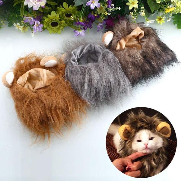 

dog apparel pet cosplay wig halloween fancy dogs festival ears dress up lion