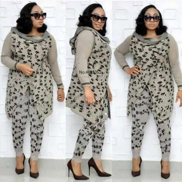 

ethnic clothing 6xl african dress for woman soft material embroidery design and pants, Red