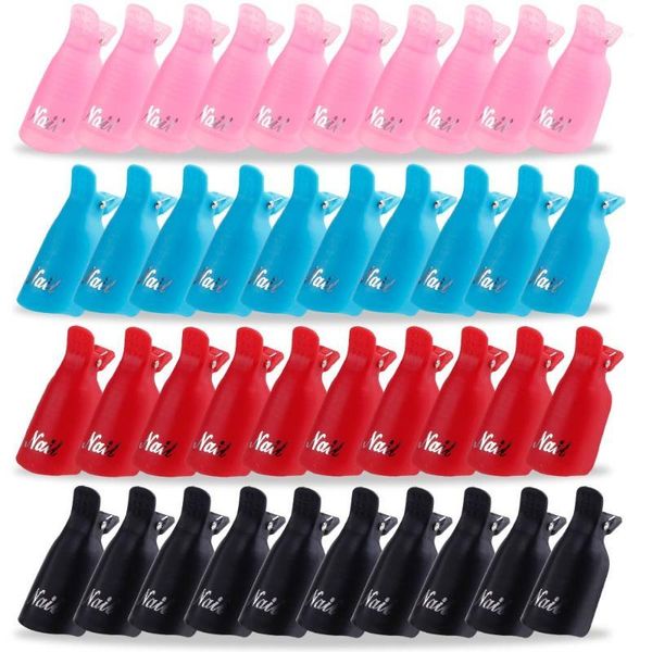 

10pcs nail clips uv gel polish remover art soak off caps cleaner wraps tools for manicure plastic degreaser1