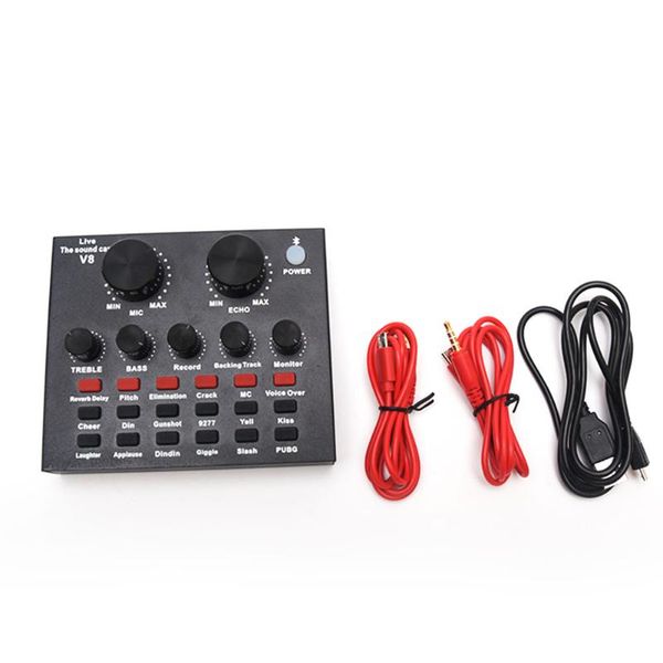 

sound cards v8 computer ktv external usb recording card singing pc live broadcast home audio karaoke voice chat headset microphone