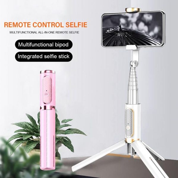 

selfie monopods bluetooth wireless accessories aluminium alloy portable live streaming stick tripod lightweight home travel phone holder