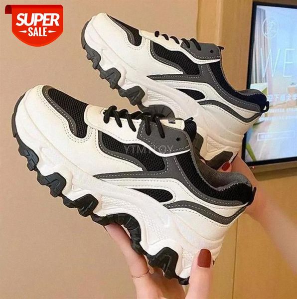 

women sneakers flats thick soled sports shoes for spring zapatillas mujer brand breathable mesh tenis 2021 new #gv8n