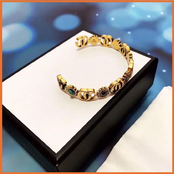 

bracelet classic fashion mens womens bracelet inlaid with emeralds golden new designers bracelets bangles for women love bracelet 2105195y, Black