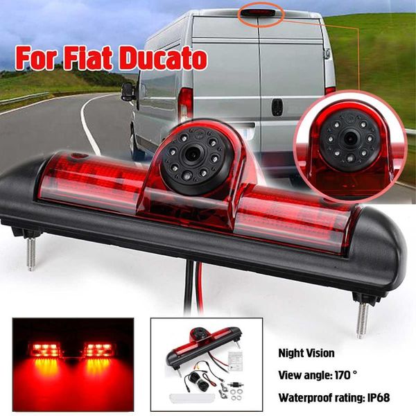 

car rear view cameras& parking sensors hd ccd camera reversing backup brake light night vision for ducato late boxer ju